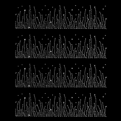 Clear Hotfix Rhinestone, Costume Accessories, Clear, 400x120x1mm