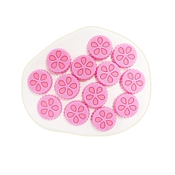 Pink Силиконовые бусины, изготовление ожерелий diy, розовые, 26 мм