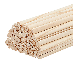 Белый Навахо 100шт. деревянные палочки для поделок, полукруглый деревянный стержень, для плетения гобелена, арка, навахо белый, 35.1x0.7x0.35 см
