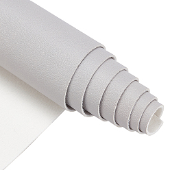Gray Imitation Leather Fabric, for Garment Accessories, Gray, 135x30x0.12cm
