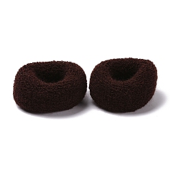 Kokosnuss braun Mädchen Haar-Accessoires, Pferdeschwanzhalter, elastischen Haargummis, Kokosnuss braun, 43.5~47x20 mm, Innendurchmesser: 25 mm