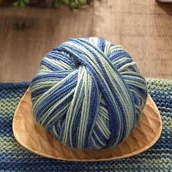 Королевский синий Шерстяная пряжа, для ручного вязания толстой нити, пряжа для вязания крючком, королевский синий, 0.3 мм, 120м/моток