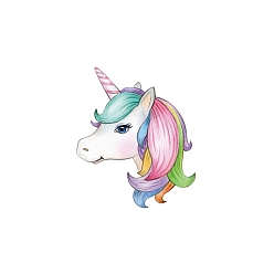 Horse Anmial Theme Removable Temporary Water Proof Tattoos Paper Stickers, Horse Pattern, 6x6cm