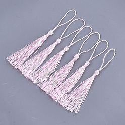 Лавандовый румянец Полиэстер кисточка большие подвесные украшения, лавандовый румянец, 80~90x6~7 мм