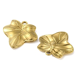 Лист Ионное покрытие (ip) 304 подвески из нержавеющей стали, реальный 18 k позолоченный, лист, 31.5x31x3.5 мм, отверстие : 3 мм