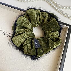 Желто-Зеленый Бархатные резинки для волос, желто-зеленый, 130 мм