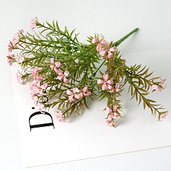 Pink Искусственный цветок из пластика и шелка, для свадебного рождественского украшения, домашний декор своими руками, розовые, 300 мм, цвет: 20 mm в диаметре