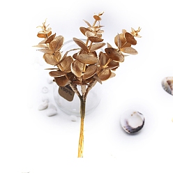 Золотистый Пластиковый искусственный денежный лист, для свадебного рождественского украшения, поделки своими руками домашний декор венок скрапбукинг, золотые, 150 мм