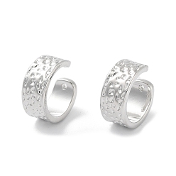 Платина Покрытие стойки, латунная манжета, поиск кольца, без кадмия и без свинца, долговечный, платина, 14.5x7x15.5 мм, отверстие : 1.2 мм