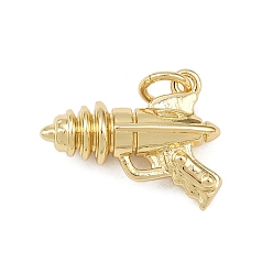 Настоящее золото 18K Латунные подвески, бластер, долговечный, без свинца и без кадмия, стойки покрытие, с целью перехода в кольце, реальный 18 k позолоченный, 13.5x17x6 мм, отверстие : 3.3 мм