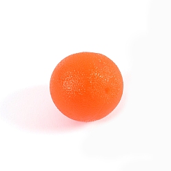 Оранжево-Красный Tpr массажный рельефный шарик, круглые, оранжево-красный, 50 мм