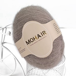 Светло-коричневый Пряжа из шерстяного волокна для вязания своими руками, мягкая кружевная пряжа для вязания крючком, вязание свитера, шарф, шаль, загар, 0.9 мм, около 270.12 ярдов (247 м) / моток