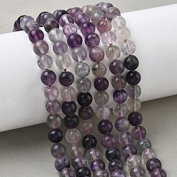 Флюорит Природного флюорита бисер нитей, круглые, 8.5 мм, отверстие : 1 мм, около 46 шт / нитка, 14.76'' (37.5 см)