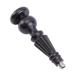 Black Sandalwood Handle, for Wax Seal Stamp, Wedding Invitations Making, Black, 9.2x2.8cm