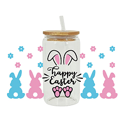 Слово УФ-переносная наклейка для стеклянной чашки, декоративная наклейка из стекла для воды, слово, 110x230 мм