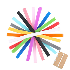 (52) Непрозрачная лаванда 24шт. 12 цветов многофункциональная силиконовая эластичная лента, разноцветные, 132x7x1 мм, 2 шт / цвет