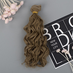 Хаки Высокотемпературное волокно, длинная лапша быстрого приготовления, вьющаяся прическа, кукла, парик, волосы, аксессуары для рукоделия девушки bjd, хаки, 150 мм