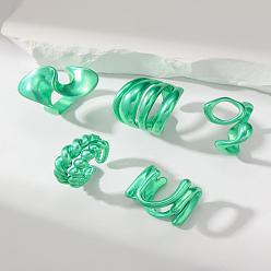 Другой Цвет Наборы открытых колец-манжет из сплава для женщин, внутренний диаметр: регулируемый