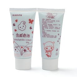 Светло-Синий 50 мл клея для искусственных взбитых сливок для торта, крем для моделирования поделок для телефона, украшение для рукоделия, голубой, 4.6x2.9x10.2 см