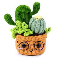 Зеленый Наборы для вязания крючком, включая полиэфирную пряжу, зелёные, размер упаковки: 23.5x18.5x8.5см