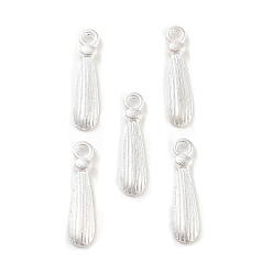 Teardrop Серебряного сплава подвески, слеза, 19x4.5x2 мм, отверстие : 1.5 мм