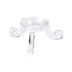 Прозрачный Держатели акриловых хрустальных шаров, прозрачные, лоток : 11 мм, 42x45x20 мм
