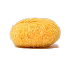 Золотистый Полиэфирная пряжа, для ткачества, вязание крючком, золотые, 1~2 мм, около 218.72 ярдов (200 м) / моток