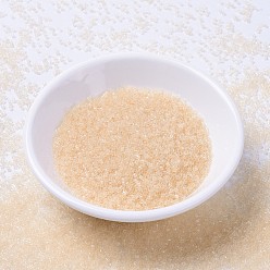 (DB1409) Прозрачный Бледно-бежевый Бусины miyuki delica, цилиндр, японский бисер, 11/0, (дБ 1409) прозрачный бледно-бежевый, 1.3x1.6 мм, отверстия: 0.8 мм, около 10000 шт / мешок, 50 г / мешок