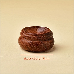 Седло Коричневый Деревянные подставки для показа хрустальных сфер, викканский декор алтаря ведьмы, ведьма поставляет маленький поднос, для колдовства, седло коричневый, 43 мм