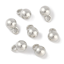 Платина Пластиковые прелести ccb, круглые, платина, 9x5.5 мм, отверстие : 1.5 мм