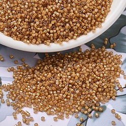 (DB1778) Топазовый AB с Белой Подкладкой Бусины miyuki delica, цилиндр, японский бисер, 11/0, (дБ 1778) белый топаз, 1.3x1.6 мм, Отверстие: 0.8 мм, о 2000 шт / бутылка, 10 г / бутылка