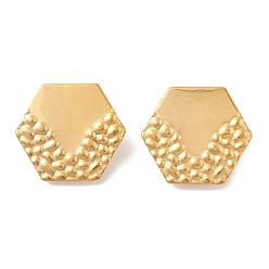 Шестиугольник 304 Результаты серьги из нержавеющей стали, шестиугольник, 23x26 мм