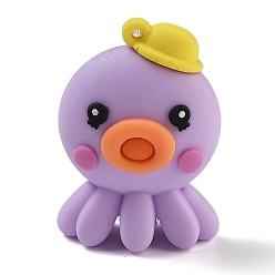 Осьминог Сумка пвх подвески, животные, Брелок, осьминог, 47x32.5x20.5 мм, отверстие : 2 мм