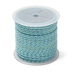 Colorful Braided Nylon Cord, Macrame Woven Rope, for Jewelry Making String Knitting Craft, Colorful, 2mm, about 20yards/roll