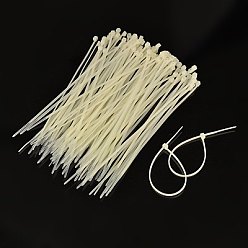 White Nylon Cable Ties, Tie Wraps, Zip Ties, White, about 150mm long, 3mm thick, 1000Strands/Bag
