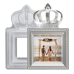 Квадрат Корона тема diy фоторамка силиконовые формы, для уф-смолы, изготовление изделий из эпоксидной смолы, квадратный, 193x125x31 мм