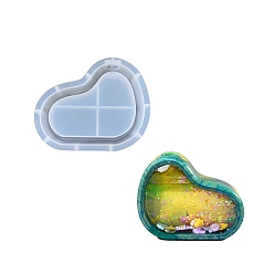 Самородки Пищевые силиконовые формы для ваз своими руками, формы для литья смолы, белые, самородки, 165x135x38 мм