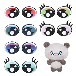 (52) Непрозрачная лаванда 1 набор фетровых глаз для куклы, мягкая игрушка глаз, для поделок куклы игрушки кукольные плюшевые животные изготовление, разноцветные, 37.5~41x31.5~40x2 мм, 36 пара / комплект