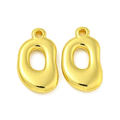 Настоящее золото 18K 304 подвески из нержавеющей стали, овальный шарм, реальный 18 k позолоченный, 21x12x3.5 мм, отверстие : 2 мм