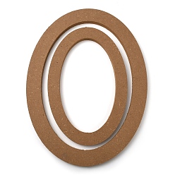 Светло-коричневый 2шт 2 стили сосна декоративная рамка для фотографий, голая рама, овальные, загар, 29.9~39.85x19.7~29.75x1.5~1.55 см, Внутренний диаметр: 23.75~33x13.9~22.8 cm, 1 шт / стиль