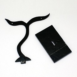 Black Plastic Earring Display Stand, Jewelry Display Rack, Jewelry Tree Stand, 2.5cm wide, 7cm long, 7cm high