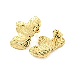 Золотой Ионное покрытие (ip) 304 детали для серег из нержавеющей стали, золотые, 25x15.5 мм