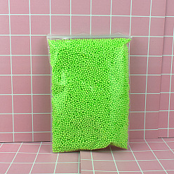 Лайм Маленькие шарики из пенопласта, круглые, для изготовления поделок на свадьбу и праздник своими руками, наполнитель подарочной коробки, желто-зеленые, 2~4 мм, 7~10 г / мешок