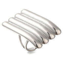 Нержавеющая Сталь Цвет 304 кольцо из нержавеющей стали для женщин, цвет нержавеющей стали, внутренний диаметр: 17 мм