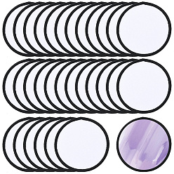 Плоский Круглый 30 шт. Компьютеризированная вышивка на ткани утюгом / пришивание заплат, аксессуары для костюма, аппликация, пустой, плоско-круглые, 60x1 мм