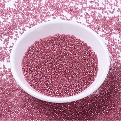 (DB1338) Окрашенная Роза с Серебряной Подкладкой Бусины miyuki delica, цилиндр, японский бисер, 11/0, (окрашенная в серебристый цвет роза 1338), 1.3x1.6 мм, Отверстие: 0.8 мм, о 2000 шт / бутылка, 10 г / бутылка