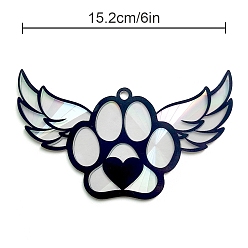 Wing Украшения с подвесками на тему домашних животных, акриловые ловцы солнца, настенные украшения, крыло, 152 мм