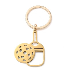 Золотой 201 Брелки с полыми веслами из нержавеющей стали, вырезанные лазером, С кольцами, золотые, 75 мм