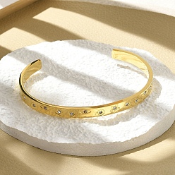 Mixed Shapes 304 из нержавеющей стали манжеты браслеты, с кубического циркония, реальный 18 k позолоченный, разнообразные, внутренний диаметр: 2x2-3/8 дюйм (5x6 см)