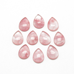 Стеклянный Камень Арбуза Арбуз каменные кабошоны, слеза, 13~14x9~10x5 мм